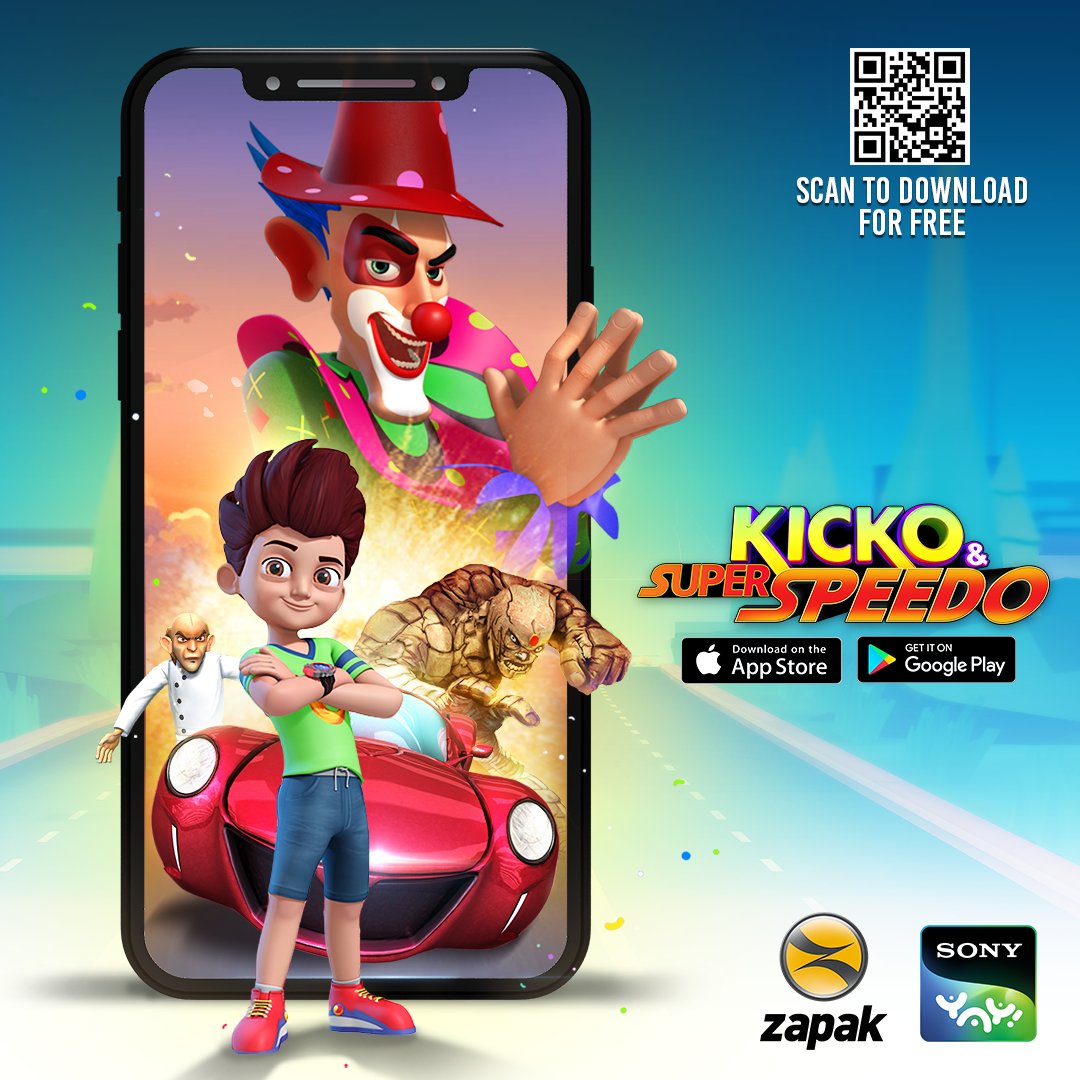 It's time to rev up your engines and stop the shrewd Joker creating menace in Sun City.
Download Kicko and Super Speedo now!
onelink.to/faz8bw
#kicko #sonyyay #kids #mobilegame #androidgame #fun #masti #freegame #googleplay #kidsgame <a href="/SonyYAY/">Sony YAY!</a> <a href="/SonyLIV/">Sony LIV</a> <a href="/SonyEntertain19/">Love</a>