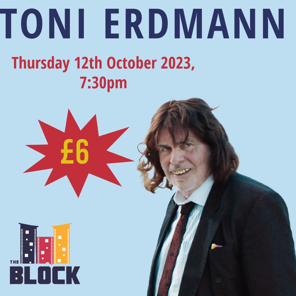 Join us on Thursday for Toni Erdmann. A practical joking father tries to reconnect with his hard working daughter by creating an outrageous alter ego and posing as her CEO's life coach 🎬 Tickets can be purchased online or on the door 🎟️ Refreshments included🍿
