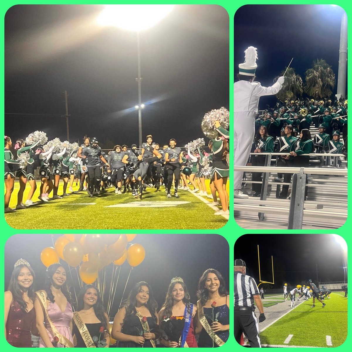 Holy Moly! What a day! 
✅ Homecoming Rally
✅ Homecoming Game
🔲 Homecoming Dance
#TaleAsOldAsTime #InstantClassic 🥀🏈👑🎉💚🎶