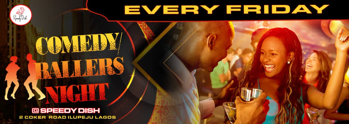 speedydish's tweet photo. Its FRIDAY!!! It's Comedy and Ballers Night at Speedy Dish Lounge and restaurant.
Enjoy tasty discounts and reserve your spot!
You don't wanna miss out!

#comedynight https://t.co/iudPjHHa7K