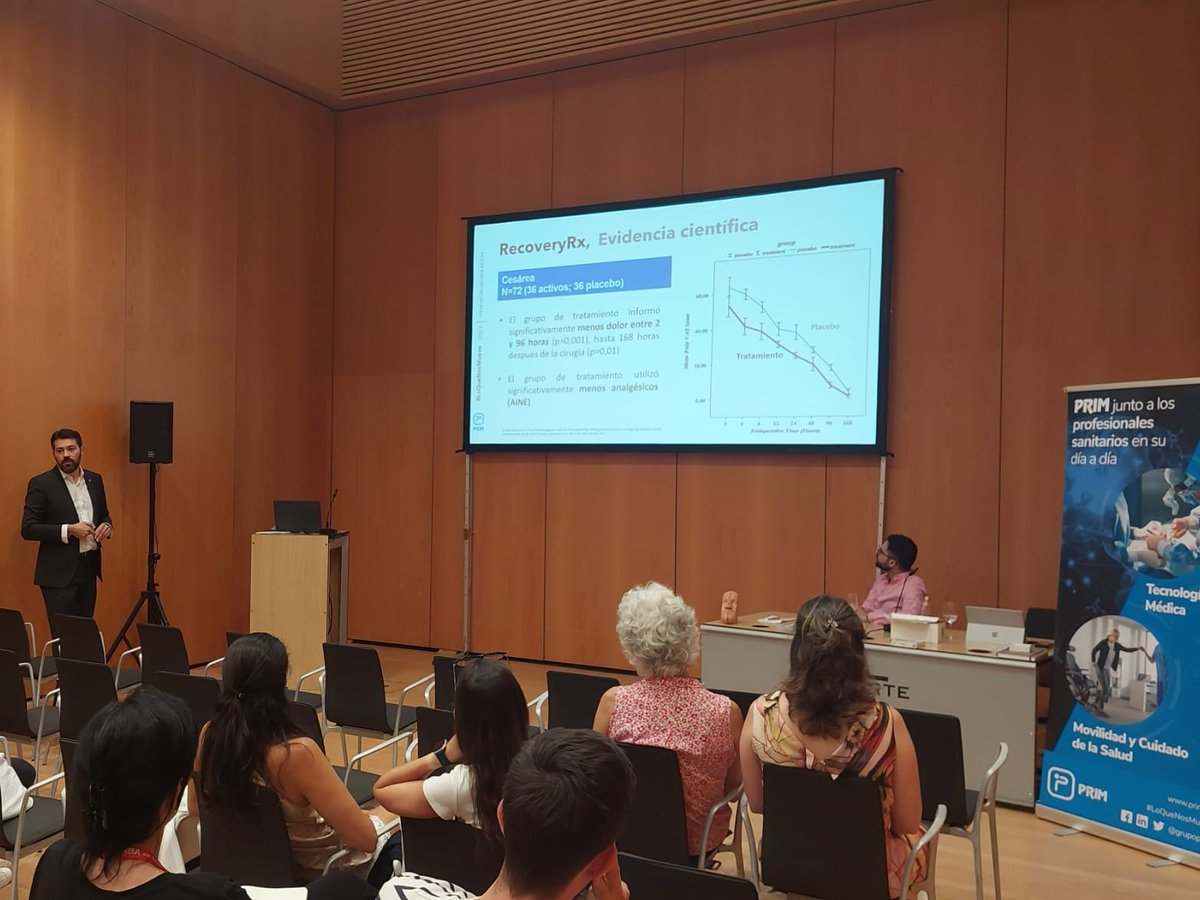 RecoveryRx presented by our distributor, PRIM (prim.es) at the ASEEDAR Congress -31st National Congress of the Anesthesia, Resuscitation &amp; Pain Therapy Nursing Association (aseedartd2023.com) #painmanagement #painrelief #painnurses #nursing #spain #sales