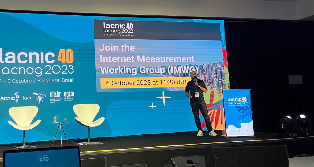 Se inaugura el grupo de trabajo de Mediciones de Internet en #LACNIC40 de la mano de <a href="/webrobotics/">Massimo Candela</a> y <a href="/elipa12/">Elisa Peirano</a> 🎉 

<a href="/lacnic/">lacnic</a>