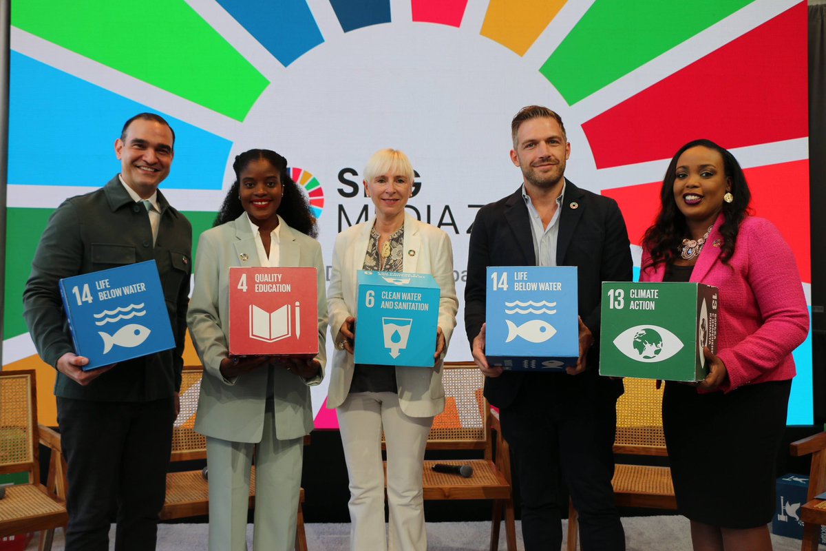 September 20th in the SDG Media Zone was predominantly focused on the climate crisis and solutions accross various industries, from fashion to energy. 📍Watch SDG Media Zone: UNGA 78 conversations on demand: lnkd.in/gQpkhcJw #sdglive #sdgmediazone #sdgs #UNGA78 #UNGA