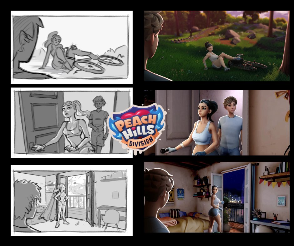 Storyboard process for the Ellie intro scenes 💛

#pcgaming  #indiedev #visualnovel #game #videojuegos