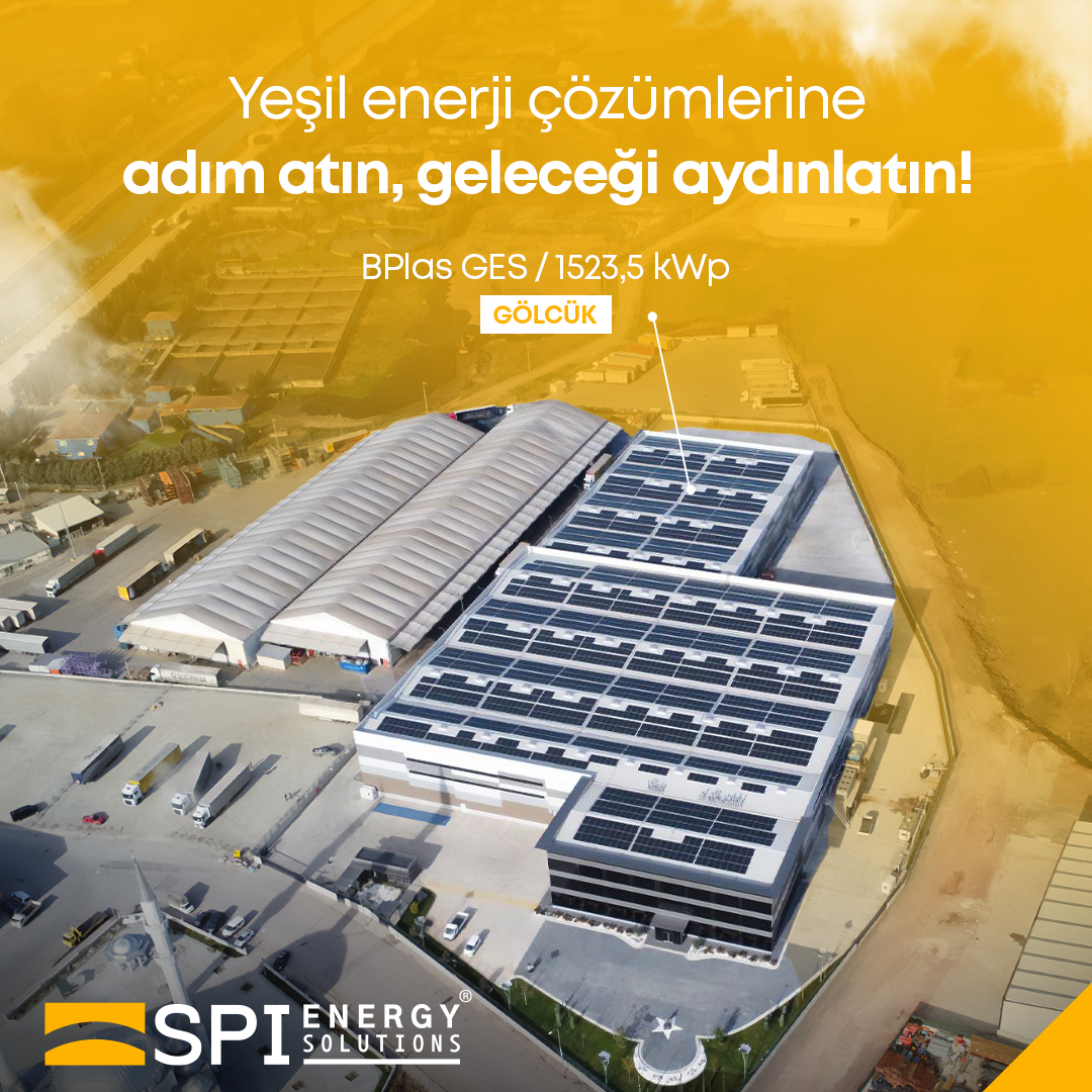 SPI_EnergyTR's tweet photo. SPI ENERGY SOLUTIONS olarak, Gölcük'te bulunan ve toplam kurulu gücü 1523,5 kWp olan BPlas çatı üzeri GES projesinin kurulumunu başarıyla tamamladık.

Enerji dönüşümünün hızla büyüdüğü bir dönemde siz de bizimle bu enerji yolculuğuna katılın! https://t.co/ZN3hqRy1Fp