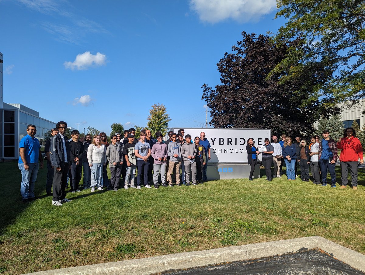 This is our future workforce! What an inspiring sight to see at SyBridge Technologies on this amazing #MFGDay23