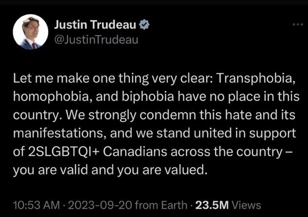 What he really said…
#TrudeauTheTyrant