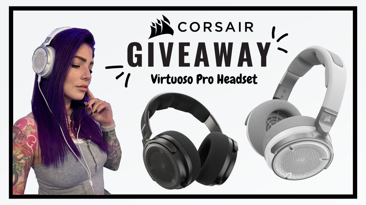 🔲GIVEAWAY 🔲

Win <a href="/CORSAIR/">CORSAIR</a> 's New Virtuoso Pro Gaming Headset!

➡️ Follow <a href="/NerdyNetty/">Netty</a> &amp; <a href="/CORSAIR/">CORSAIR</a> 
♻️Retweet this tweet
🥂Tag a friend 

👻Winner will be announced 13/10 👻
#corsairpartner #giveaway