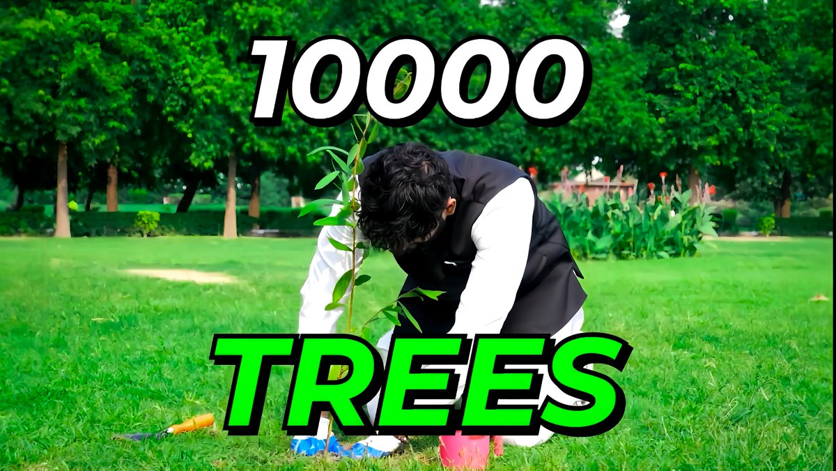 Task 1💯
CM Abhishek and his team have done something incredible - planted 10,000 trees to fight pollution and turn Delhi into a green oasis. 🌱🌳

 Kudos to their dedication! 🙌💚 #GreenDelhi  #CleanAir #AbhishekhMalhan #Fukralnsaan #PandaGang #AbhIsha