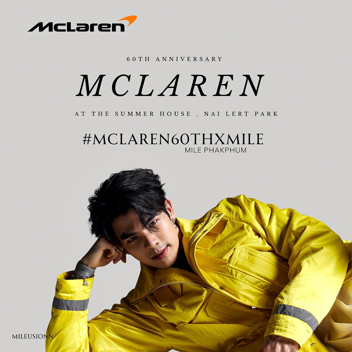 Can't wait to see what Mile's outfit today💚

MILE PHAKPHUM X MCLAREN

#McLaren60thxMile