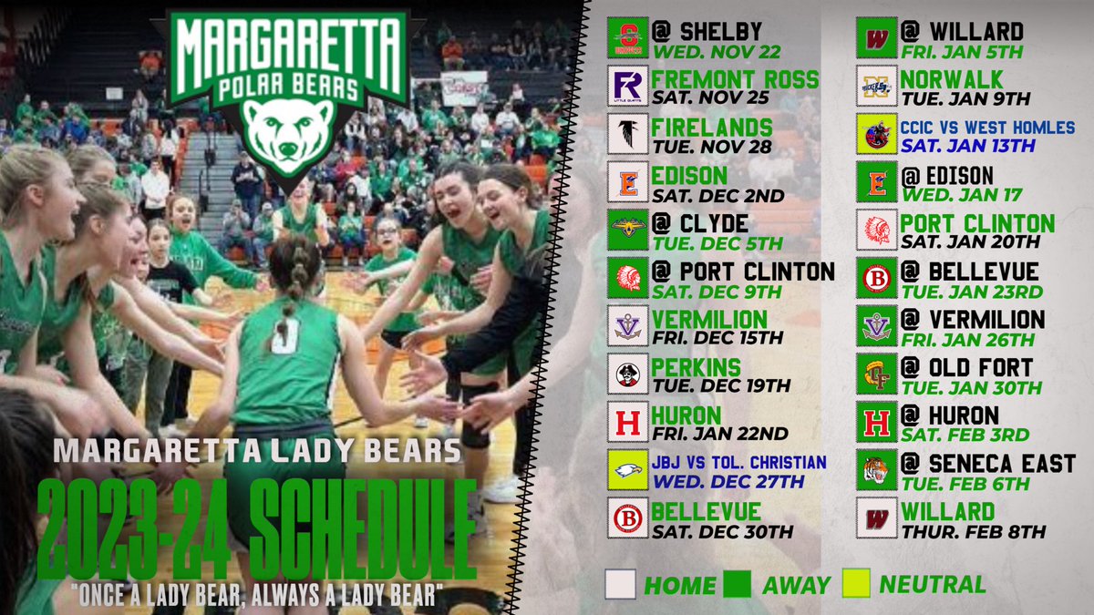 The Lady Bears are back in just 3 short weeks! 

Mark your 📆 and get ready for another great year of 🏀
<a href="/mhspolarbears/">Margaretta Athletics</a> @BillyHeyen <a href="/drwbshp/">Drew Bishop</a> <a href="/SanduskyBayConf/">SanduskyBayConf</a>