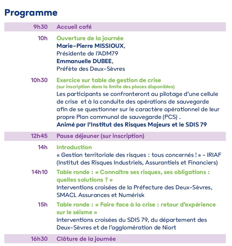 DeuxSevres's tweet photo. [Gestion des risques] Se préparer collectivement à agir en cas de #crise, c'était hier le sujet du #Résiliencetour2023 à #Secondigny. 
✅ Témoignages en table ronde du Département et du @SDIS79 aux collectivités locales.

— Avec l'association des maires des #DeuxSèvres. https://t.co/AisO0HHjvK