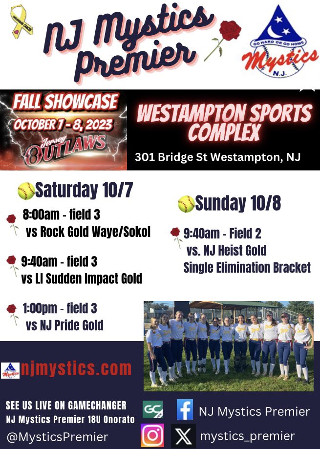 MysticsPremier's tweet photo. @MysticsPremier back on the field @JOutlawsEvents this weekend!! Who’s👀👀
#mysticsnation💙🥎❤️#mysticslife❤️🤍💙👇👇👇 https://t.co/7gnRAxpiU3