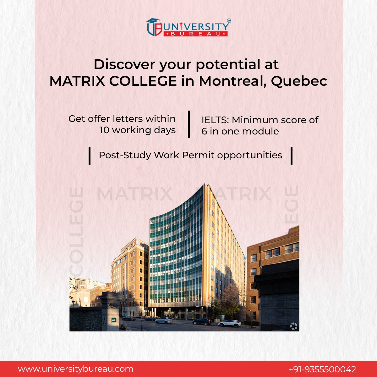 🇨🇦 Ready to start your journey❓ Apply today at University Bureau for MATRIX COLLEGE❗

#britishcolumbia #britishcolumbiarealestate #britishcolumbia #britishcolumbialife #britishcolumbiacanada #studyabroad #studygram #studyabroad #studygram #studyincanada #PAKvsNED