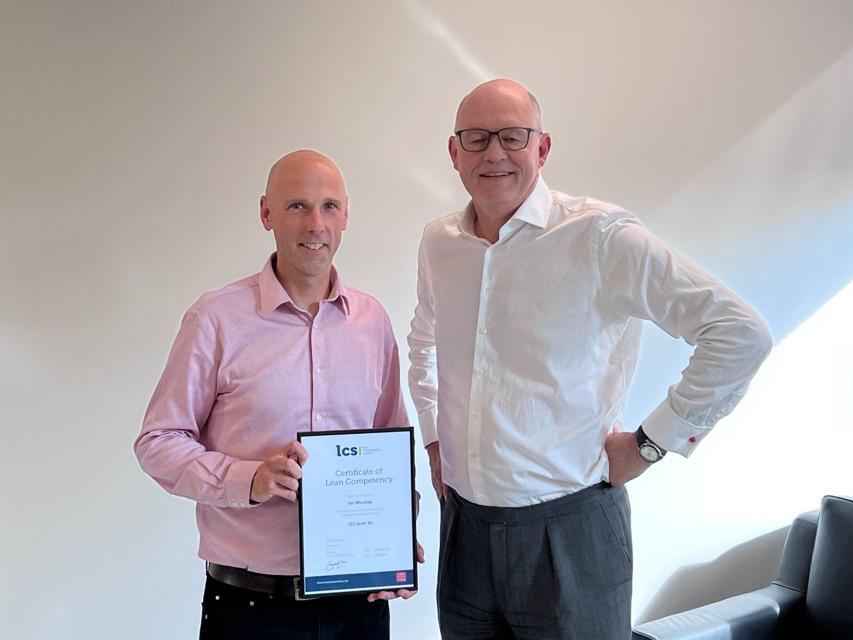 LeanCompetency's tweet image. Congratulations to Katie Holyoak and Ian Munday of the RS Group plc for completing the Level 3 Programme and gaining the LCS Level 3 award - the highest qualification in the LCS framework.