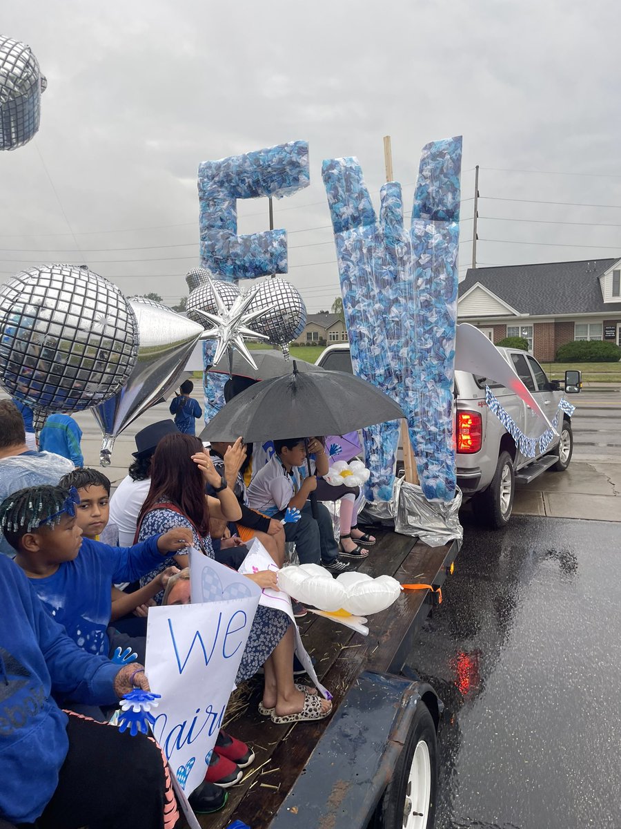 Even the rain couldn’t stop our parade 💙 #bigblueonthemove