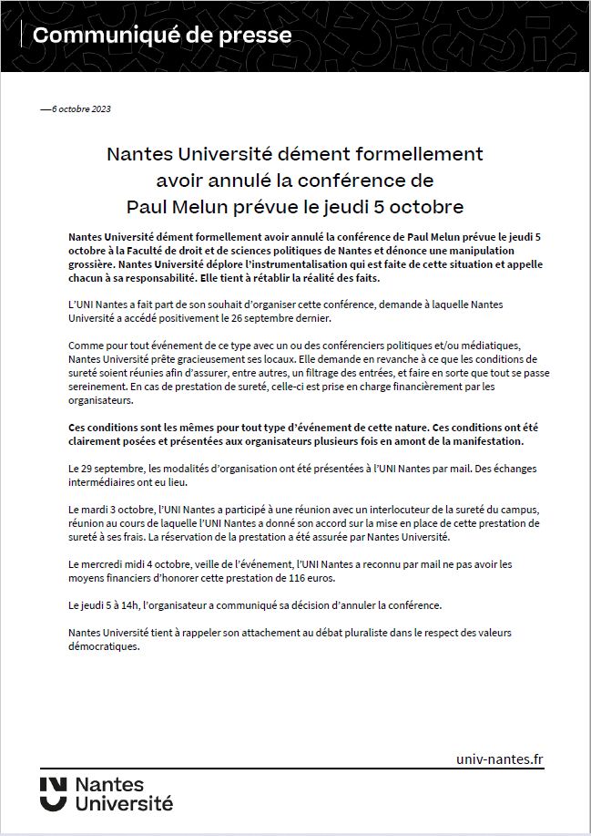 Nantes Université tweet media