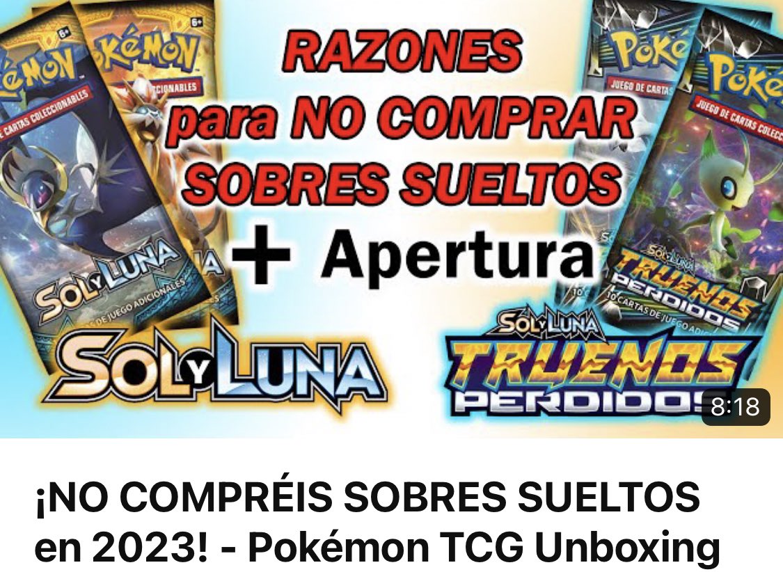 CartasGG's tweet photo. 🎬Tenemos nuevo video en el canal 🎬

Cambiamos un poco la rutina y traemos un video explicando porque ❌ ¡NO recomendamos COMPRAR SOBRES SUELTOS! ❌

¿Qué opináis de los motivos que damos? 🤔

Además abrimos #SolyLuna y #TruenosPerdidos

https://t.co/wKdO8c2bqG https://t.co/niDt8ybUSj
