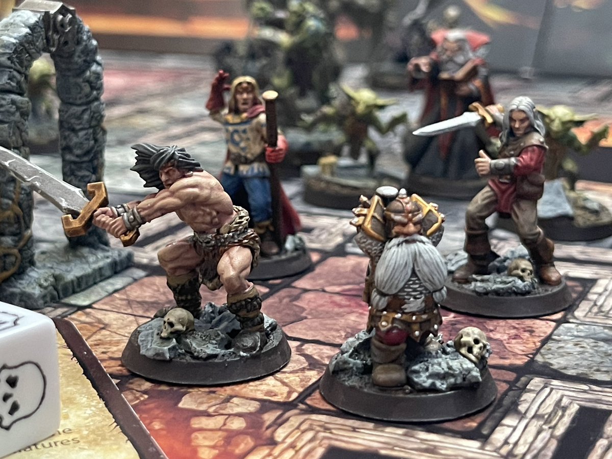 The classic poses for <a href="/heroquest/">Zargon</a> ready for whatever Zargon throws at them, unless it’s mimic doors… if it is well they want more coin or gaming snacks. - #heroquest #miniaturepainting #paintingminiatures #heroquestcustom #fantasyminiatures