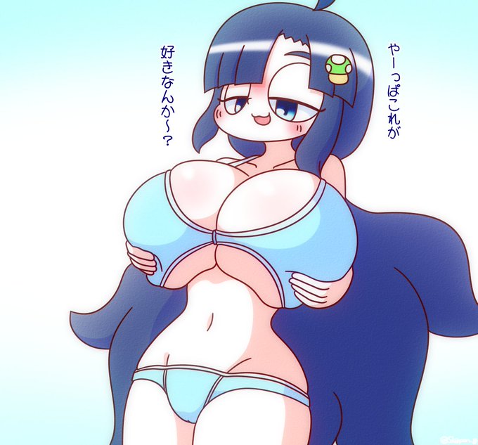 このキャラは乳がでかいと念じて描くと繰り返し描くうちにでっかくなっていく現象 
