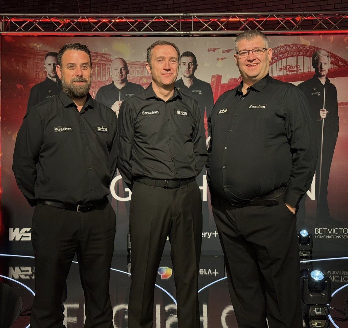 CarlWhitby's tweet image. All ready to go on Quarter Finals day at the English Open @WeAreWST #snooker #referees @JulianBell147 @jchambers147