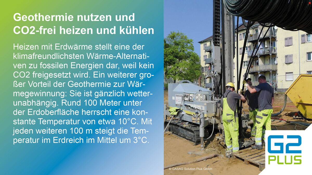 G2plusG's tweet photo. Die Erdwärme entsteht auf zwei Arten: Zum einen speichert der Boden die eingestrahlte Wärmeenergie. Zum anderen nutzt Geothermie den nach oben gerichteten, terrestrischen Wärmestrom. Diese Umweltenergie lässt sich zum Heizen mit Erdwärme nutzen. 
https://t.co/5x5zaVR0af https://t.co/gYjYksyLk8