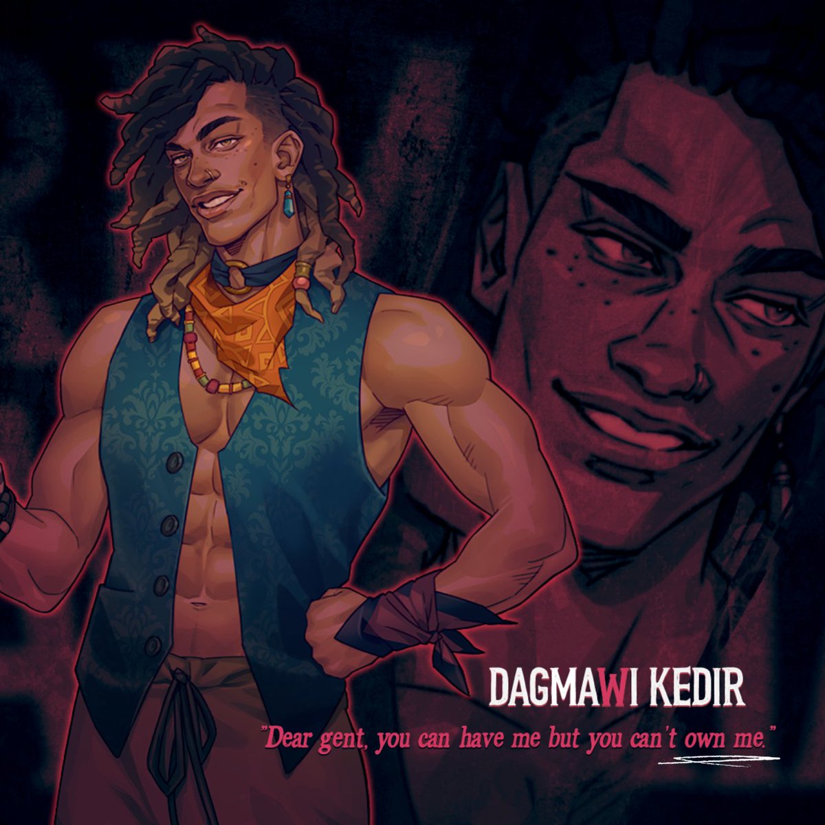 "Dear gent, you can have me but you can't own me."

✦ Name: Dagmawi Kedir (Dag)
✦ Class: Thief
✦ Role: Professional snatcher

#primamateriaVN #dagmawikedir