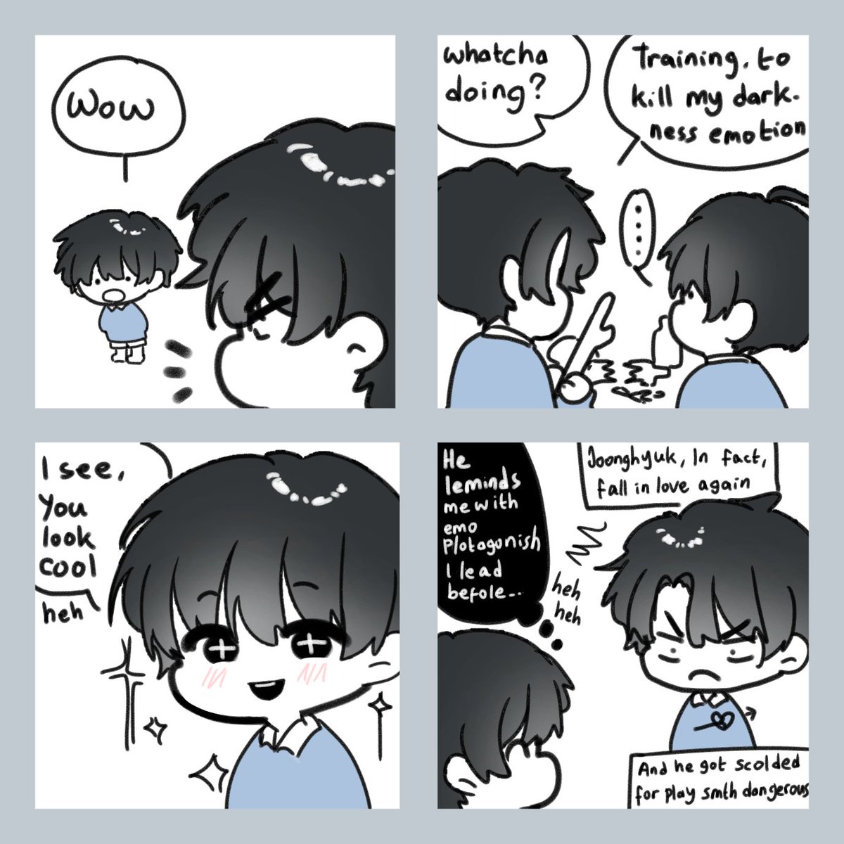 shika1864's tweet photo. JD kindergarden Au. Pt.3 https://t.co/AMYEmnpBHZ