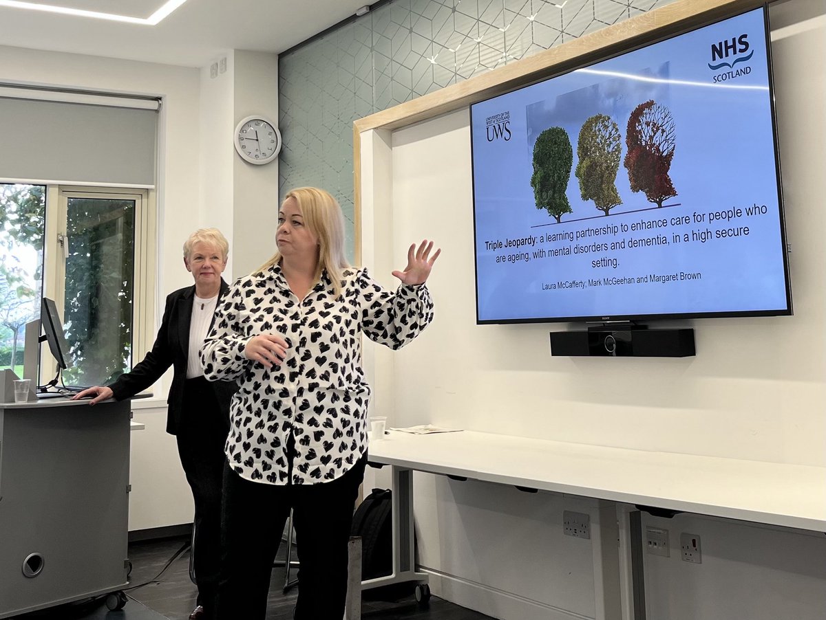 Dr Helen-walker (@helenwa04604579) on Twitter photo Laura Mccafferty and Margaret Brown former award winners at #MHNFS presenting their novel educational initiative on dementia in high secure care <a href="/FN_SoFMH/">Forensic Network</a> Laura Mccafferty and Margaret Brown former award winners at #MHNFS presenting their novel educational initiative on dementia in high secure care <a href="/FN_SoFMH/">Forensic Network</a>