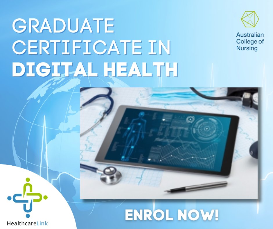 Invest in your nursing future with Graduate Certificate in Digital Health.

Discover the power of digital healthcare, expand your skills, and open doors to diverse career opportunities. 🩺

Learn more: healthcarelink.com.au/cpd/listing/gr…

#HealthCareLink #DigitalNursing #CareerAdvancement