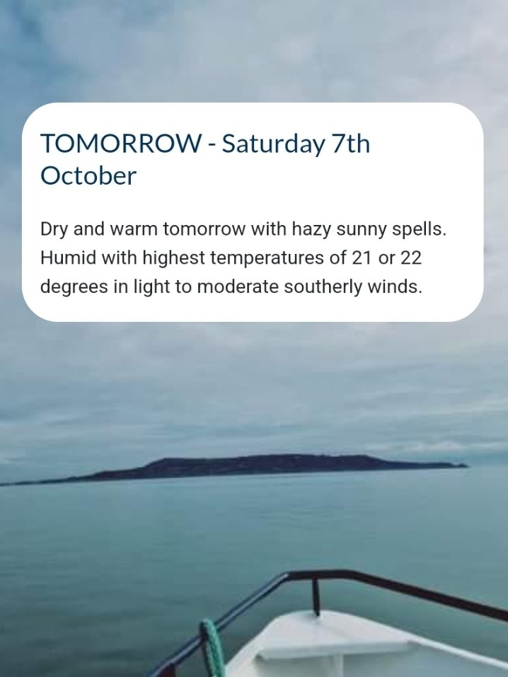 We're not saying that tomorrow 9s a perfect day for sailing, but... dublinbaycruises.rezgo.com ⛴️💙