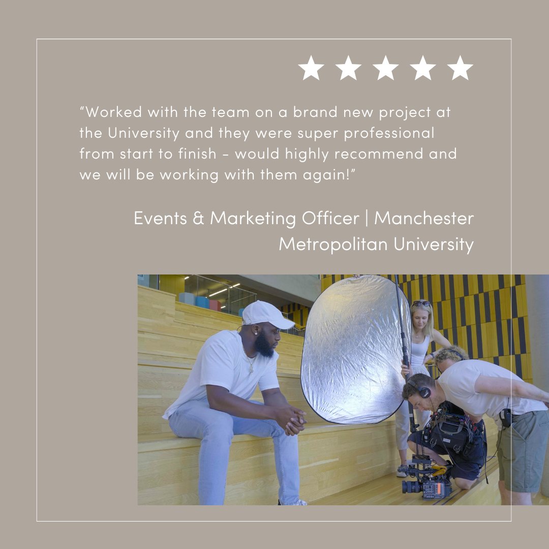 Nice stuff, said by nice people, about us… so much appreciated!

"Worked with the team on a brand new project at the <a href="/ManMetUni/">Manchester Metropolitan Uni</a>, and they were super professional from start to finish - would highly recommend, and we will be working with them again!" 🙌

#ClientLove