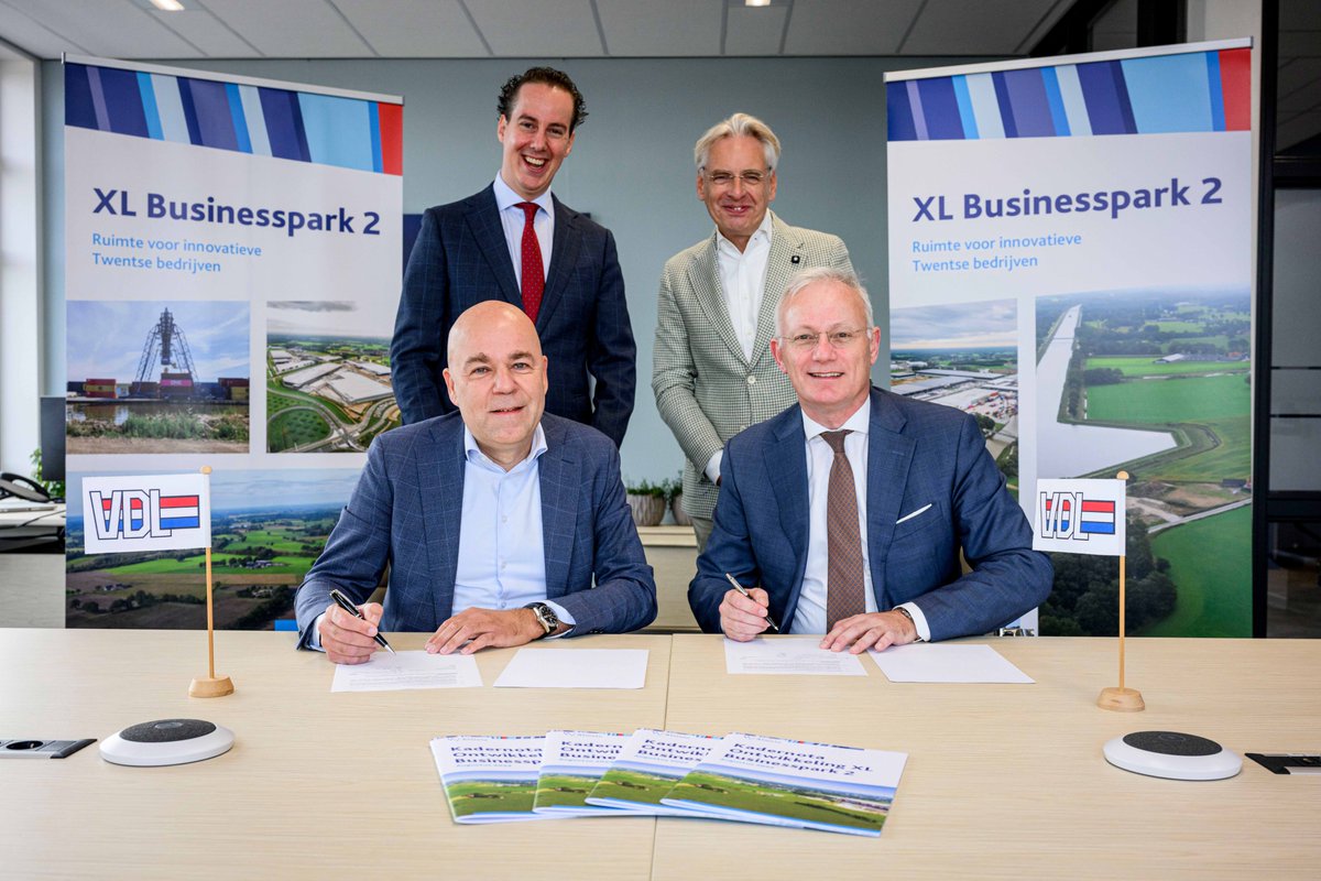 VDL ziet perspectief op XL Businesspark 2 voor afname 10 à 20 hectare en tekent intentieovereenkomst. almelo.nl/vdl-ziet-persp…