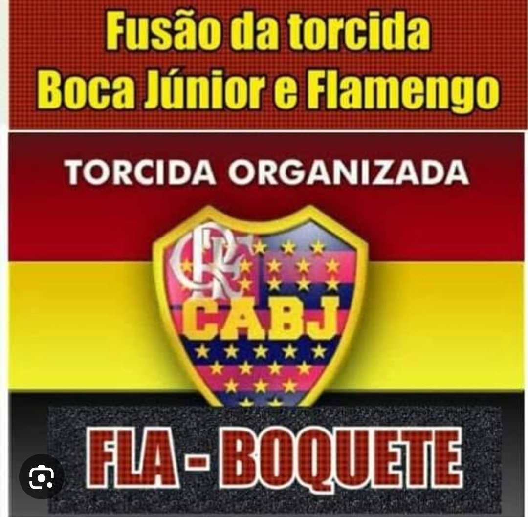fellipeogro44's tweet photo. @centraldanacao União sinistra Flamengo e Boca Juniors https://t.co/foV3aw3Nrb