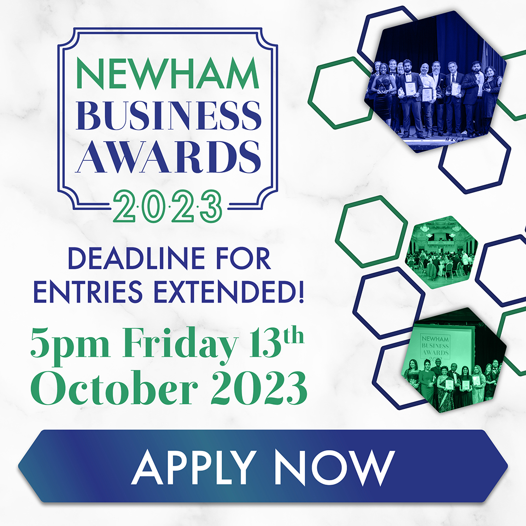 DEADLINE EXTENSION Don't forget our new new deadline: 5pm, 13th October For more information about the Awards, the Categories. How to Apply and much more: newhamchamber.com/awards2023/ #NewhamAwards #NBA23 #NewhamBusiness #NewhamBusinessAwards