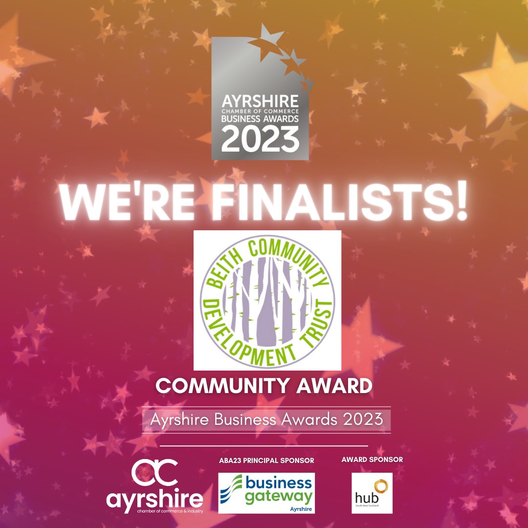 📷 Tonight's the night! 📷 @BeithTrust This evening we #CelebrateAyrshire and find out if we have won the 'Community' award at the 2023 @AyrshireChamber Ayrshire Business Awards! Good luck to all of the #ABA23 finalists tonight!