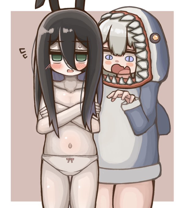 剥かれたうさぎとサメパーカー
微コッショリ...
#中国うさぎ
#紲星あかり 