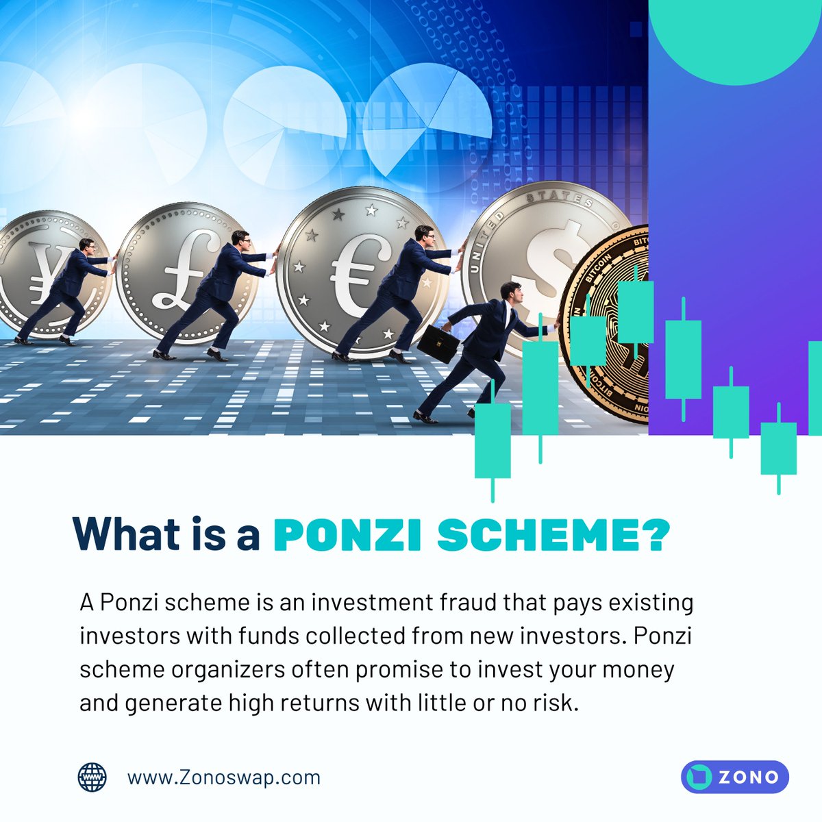 ZonoSwap's tweet photo. Have you been involved in a Ponzi scheme or even witnessed one?
Follow Zonoswap for crypto education: https://t.co/j4qWzRboLe
#zonoswapV3 #ZONOV3 #cryptonetworks #cryptoterms #Zonoupdates #cryptotrading #cryptocurrency #zonoswap #zono #womenincrypto #knowyourzono https://t.co/ggryfQBqyf