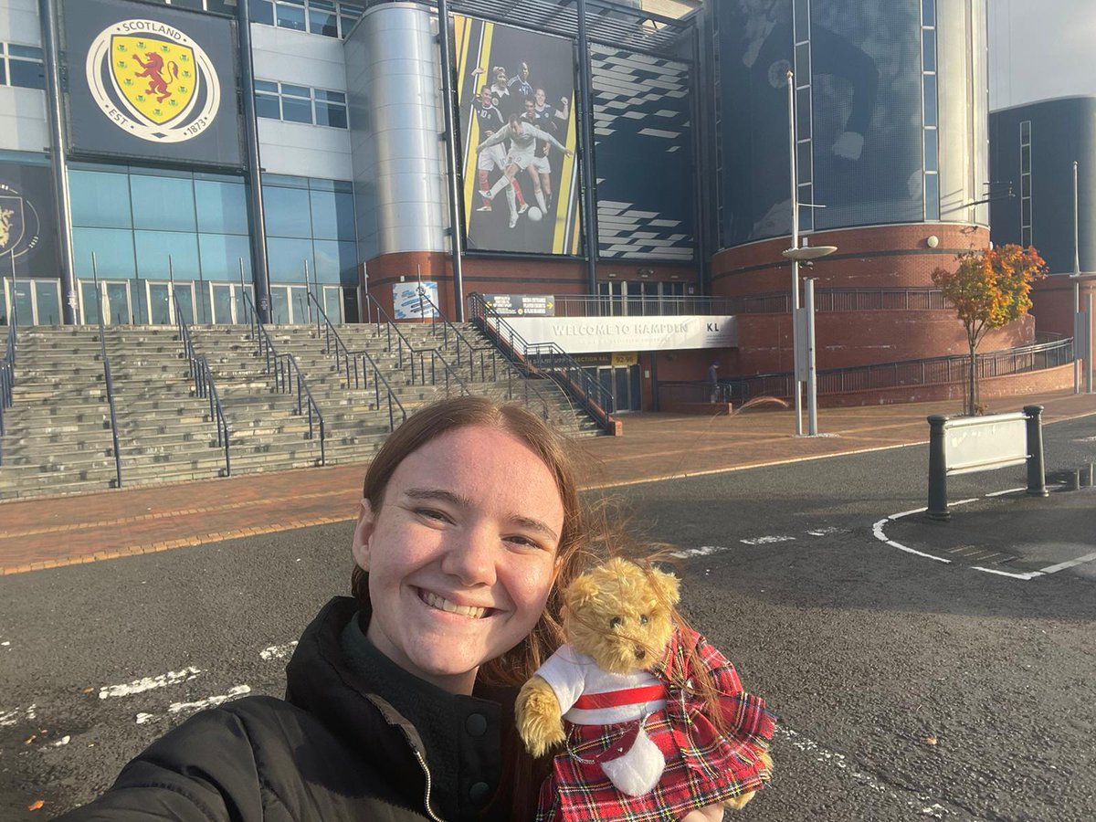 NCCTUK's tweet photo. Hamish from Glasgow House is out early again this morning &amp; this time he's at the National Stadium &amp; we think Hamish is turning into a furry football fan! #NationalStadiumScotland #football #Ilovefootie #footballfan #ncctuk https://t.co/9173fnHQyp