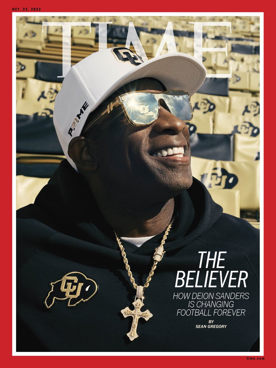 TIME (@time) on Twitter photo Deion Sanders is changing college football forever.
He talks to <a href="/seanmgregory/">Sean Gregory</a> about turning Colorado into the biggest story in sports ti.me/45jsKIS Deion Sanders is changing college football forever.
He talks to <a href="/seanmgregory/">Sean Gregory</a> about turning Colorado into the biggest story in sports ti.me/45jsKIS