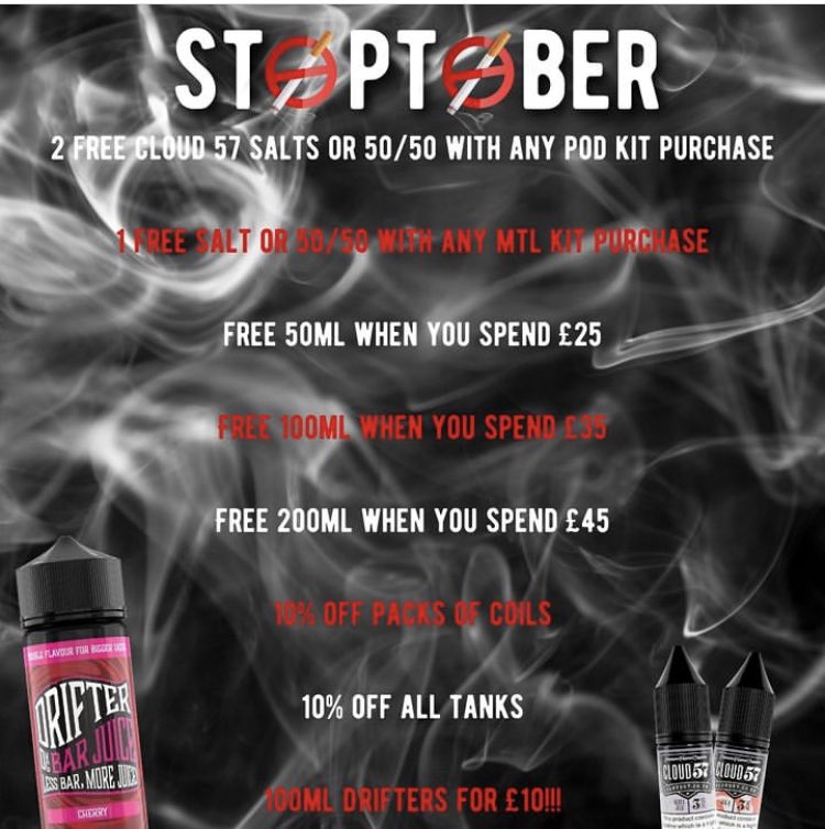 Stoptober deals #stoptober #stopsmoking