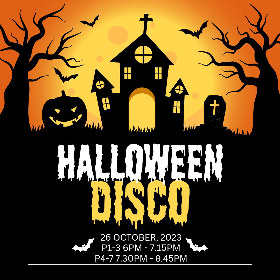 CHANGE OF DATE! Please note the Halloween disco has moved to THURSDAY 26TH OCTOBER. Spread the word!