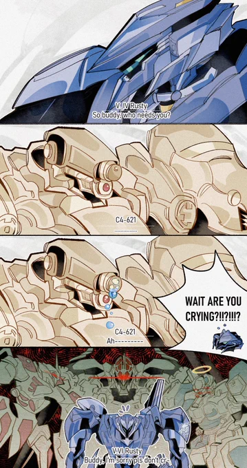 Rusty who somehow has managed to piss off everyone on Rubicon 😔 #ArmoredCore6