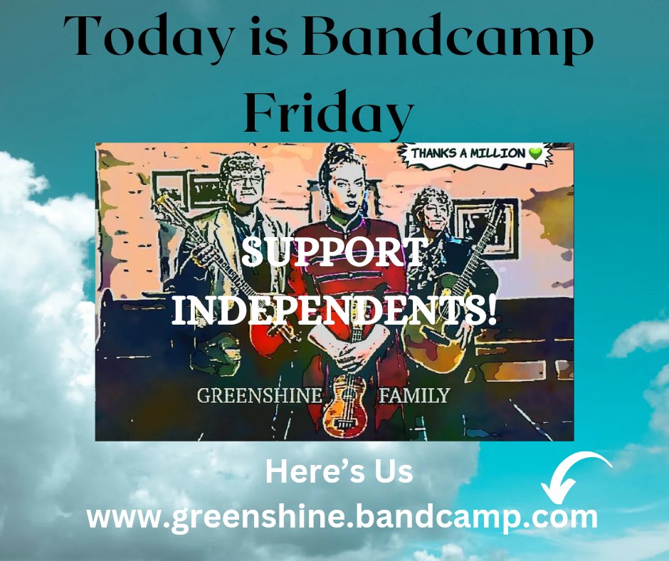 There's a world of music there with all charges waived today by bandcamp! Here's us greenshine.bandcamp.com