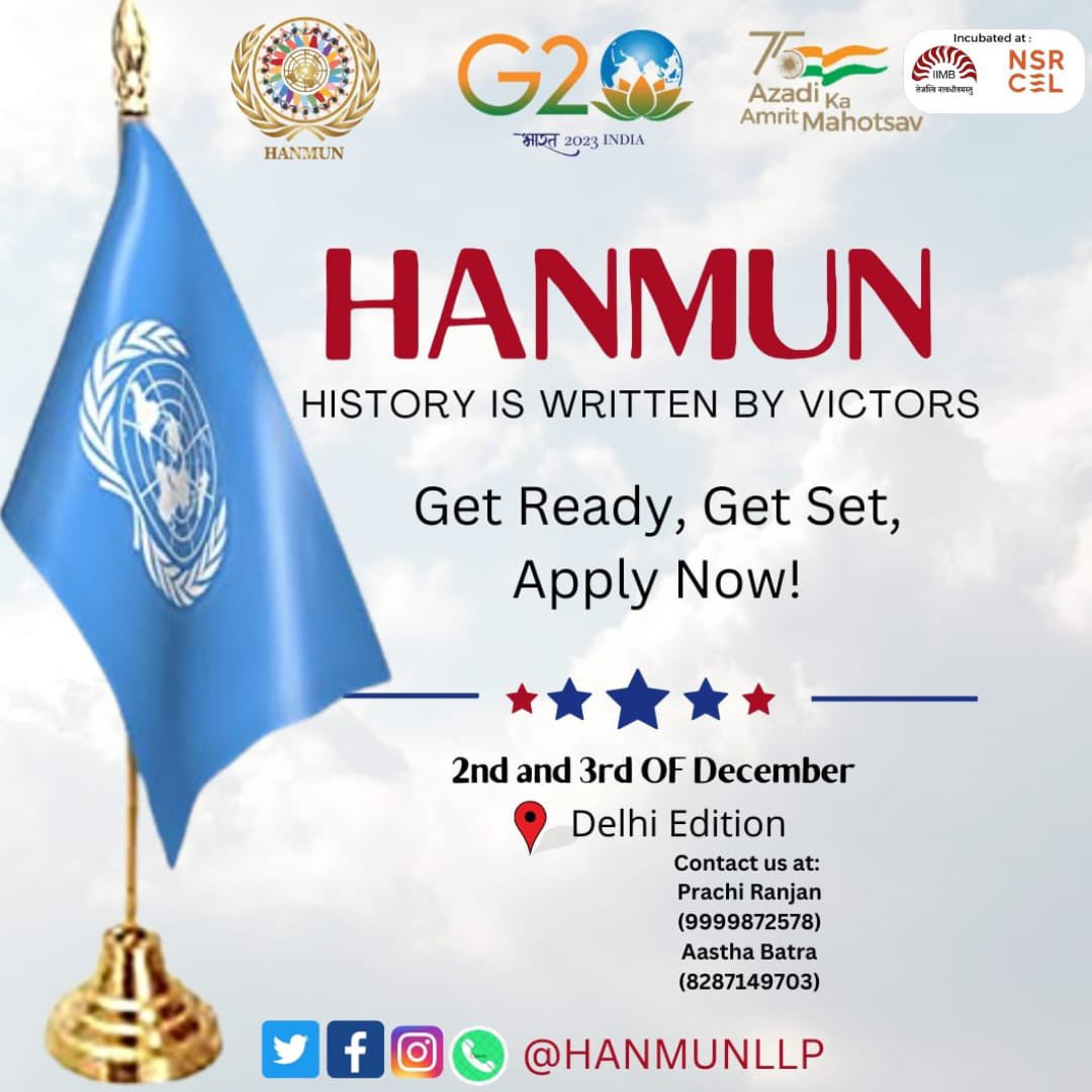 hanmun2020's tweet photo. Dated: 02-12-2023 &amp; 03-12-2023

Venue: Will be announced soon (in Delhi)

We invite you to, create history with us and carry on the tradition of debates, discussions, and felicitations. 

Link :https://t.co/a2VkbF5ClL https://t.co/feucWwg2hq