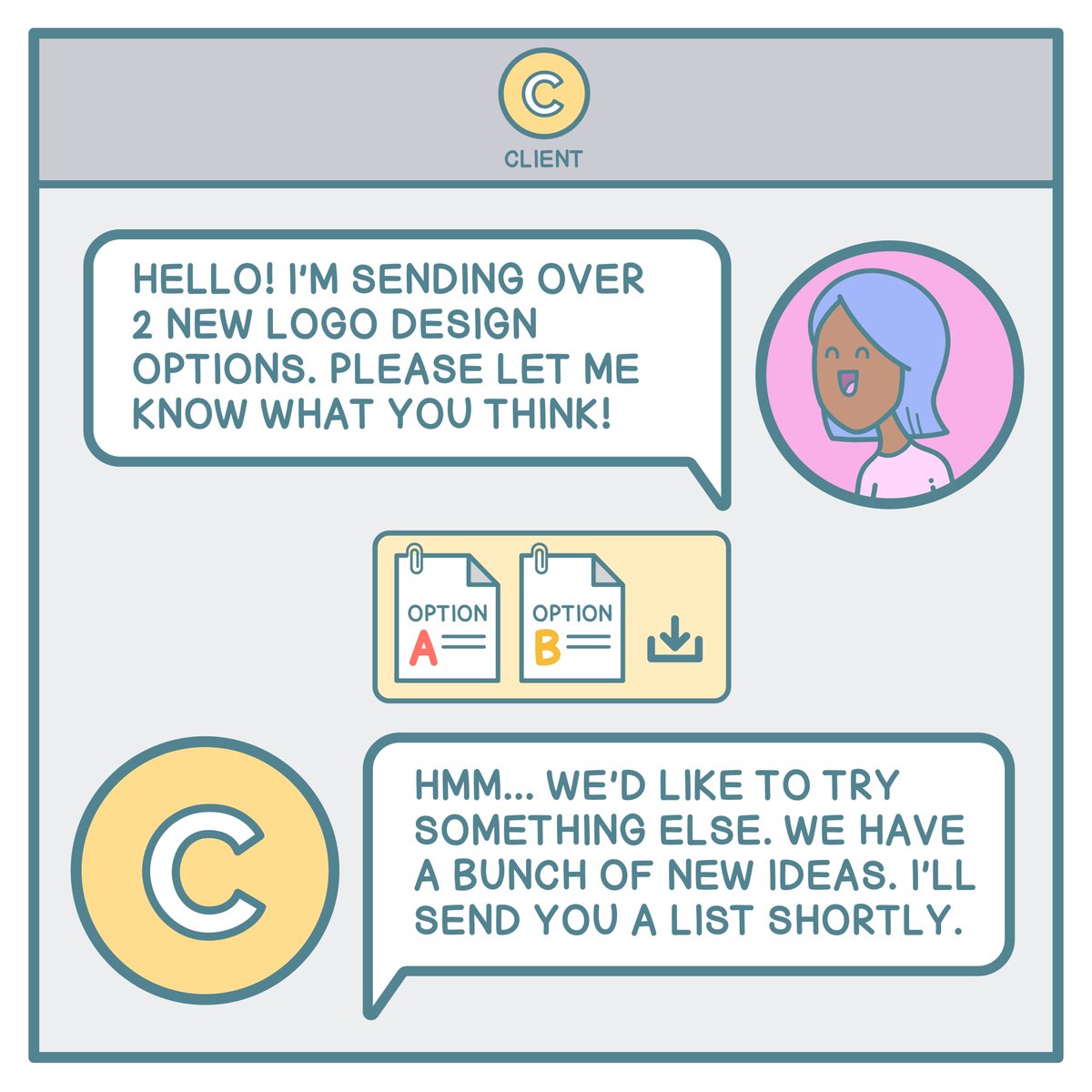 CrystallizeAPI's tweet photo. Clienting.

#webcomic #devcomic #comic #funny #webdeveloper

https://t.co/PXeD9JCmOh https://t.co/hJqGInfDhx