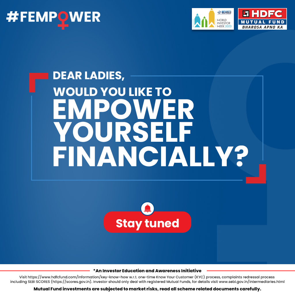 hdfcmf's tweet photo. Curious about your financial well-being?🌟

'FemPower' is on its way ! Stay tuned for more."💰📈

#FEMPOWER #HDFCMF https://t.co/25BupDksEF