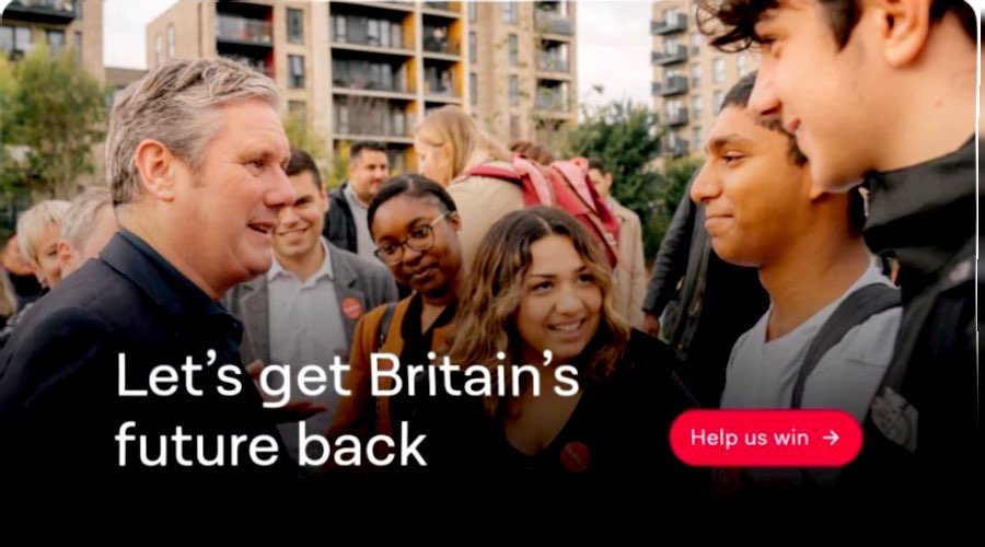 On front page for new <a href="/UKLabour/">The Labour Party</a> website! What a lovely way to start my day 🌹