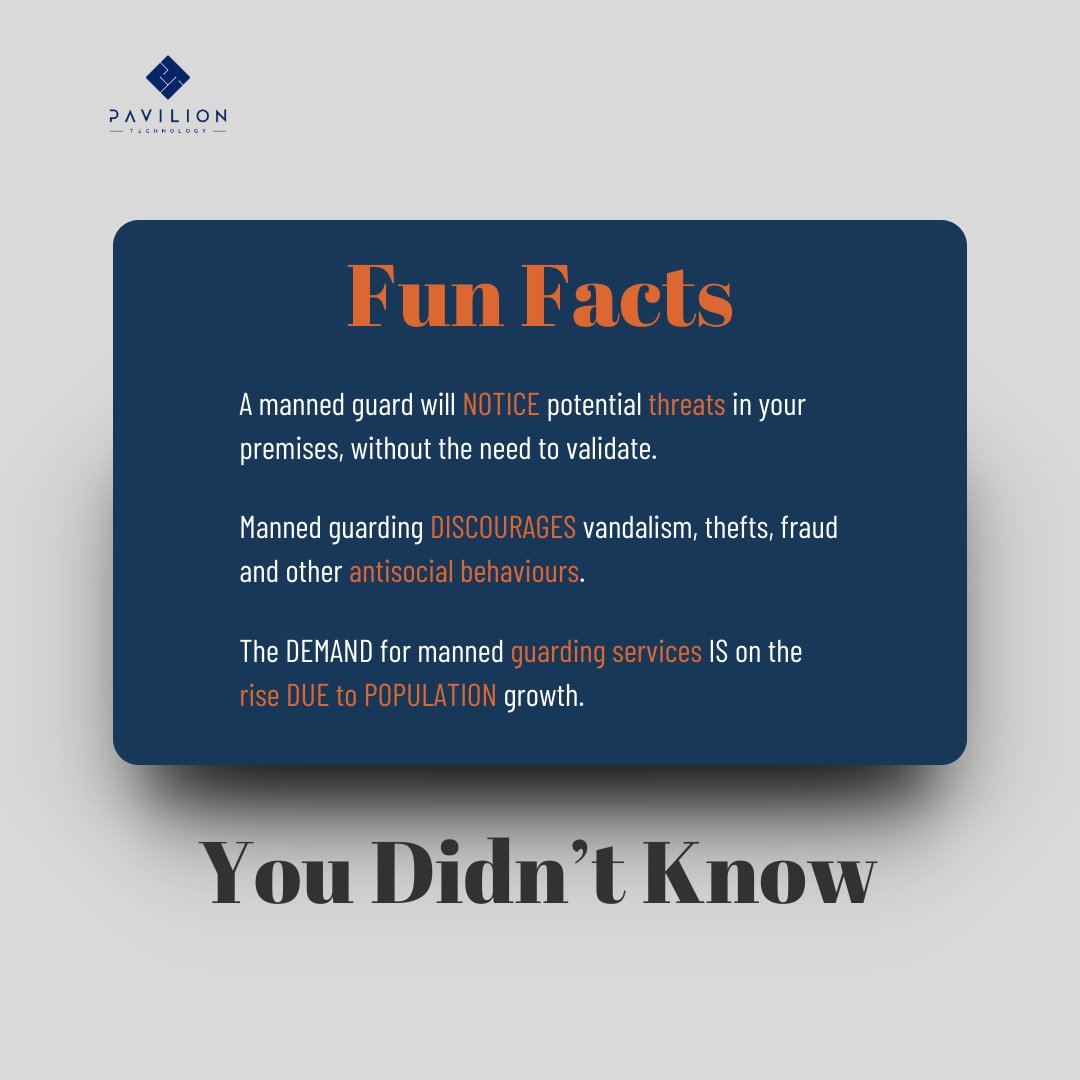 Which of the facts below did you already know about physical guarding? Leave your thoughts in the comment.

#paviliontechnologylimited #LupinNetflix #TECNOPHANTOMVFlip #RHOLagos