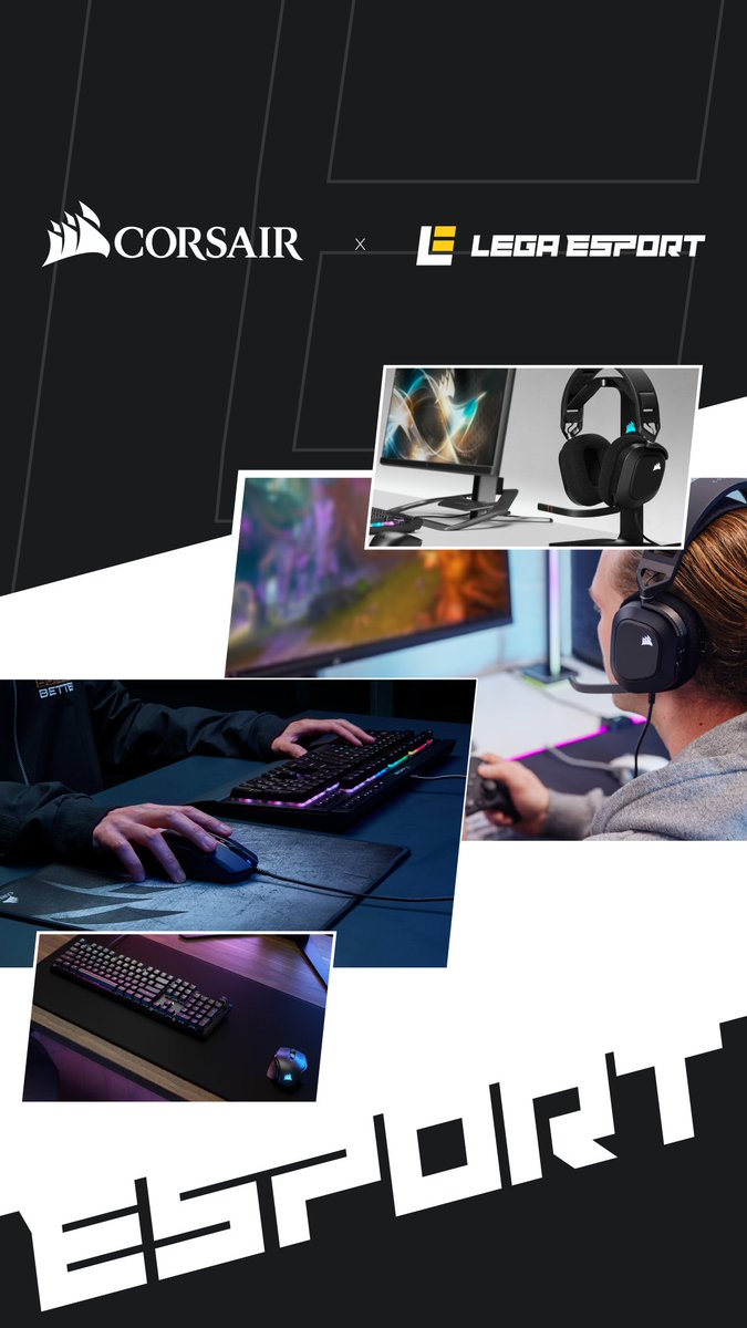 Lega Esport è lieta di annunciare un suo nuovo sponsor tecnico.   

Vi presentiamo, <a href="/CORSAIR/">CORSAIR</a> , Corsair è il nome di fiducia quando si tratta di componenti per il gaming. Dalle cuffie alle tastiere e ai mouse, offrono un'esperienza di gioco di altissimo livello.